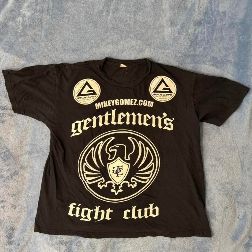 Gentlemen's Fight Club black t-shirt men Size XL